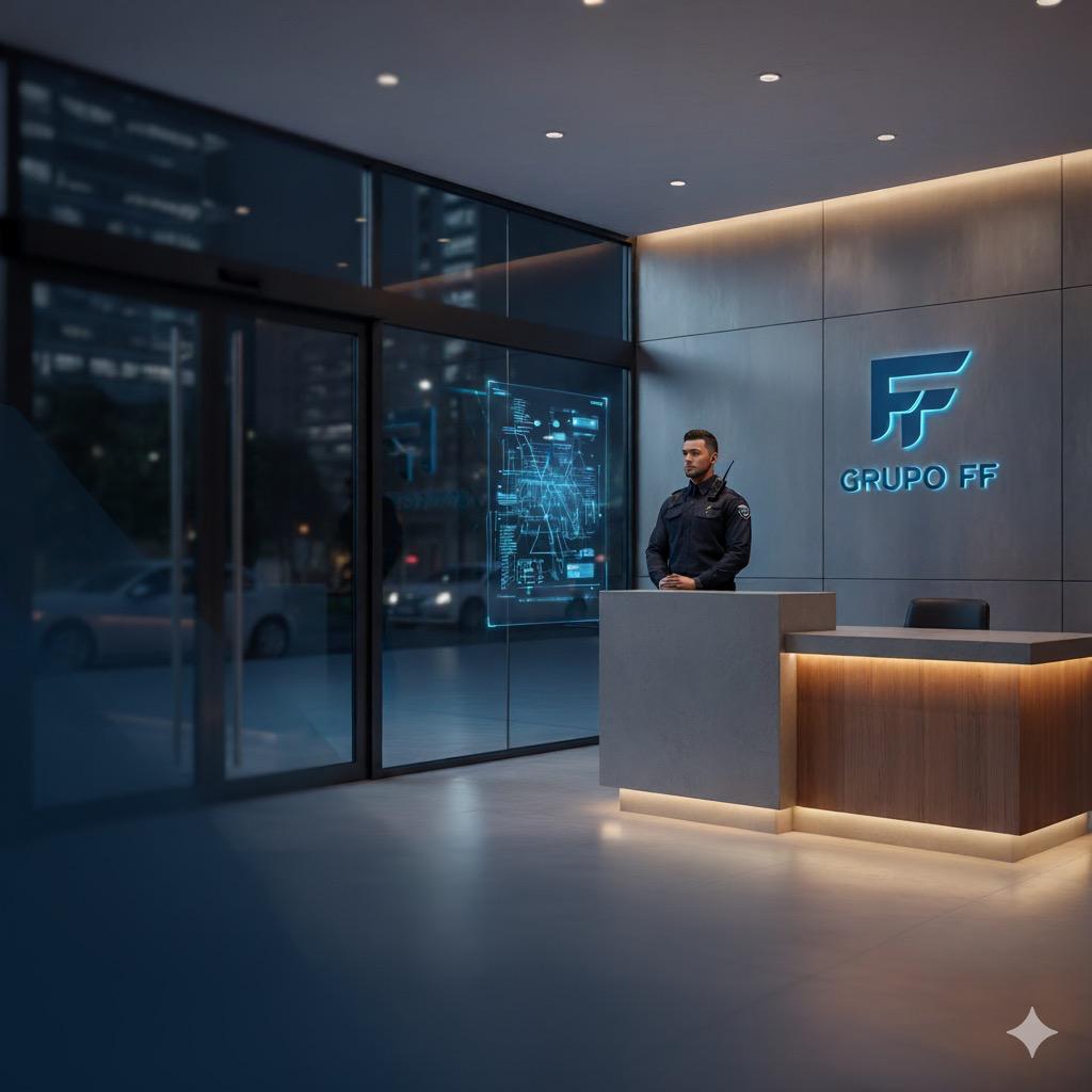 Fundo sofisticado de segurança e vigilância